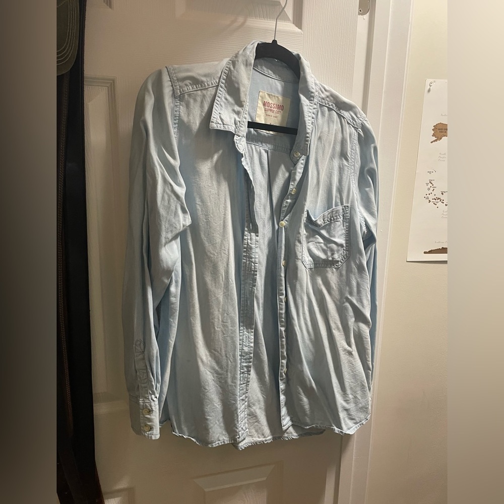 Jean button up shirt